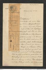 Nachlass Franz Steindachner, Brief und Aufgabeschein vonJ. Leidenrost an Franz Steindachner (24.12.1907), Inv.Nr. 295.01, Seite 1